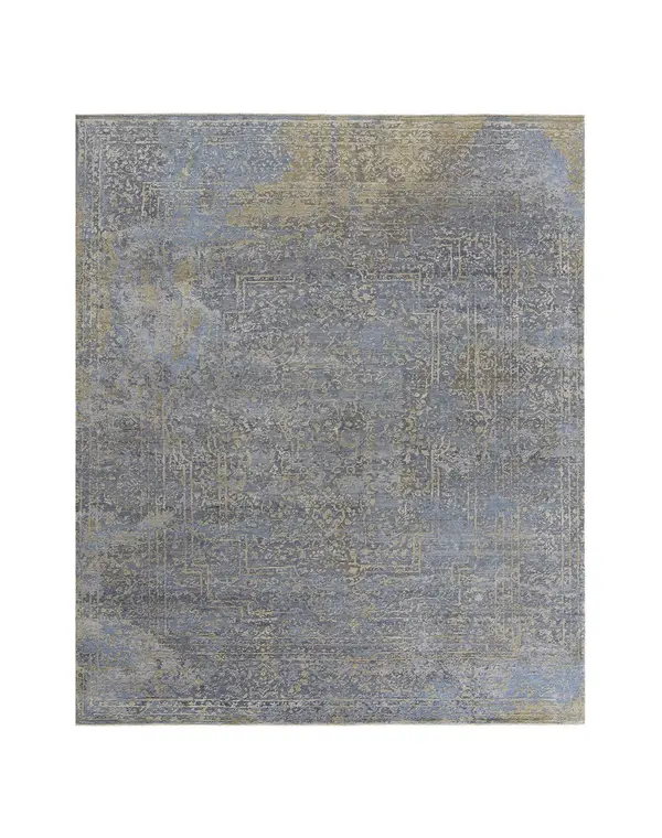 Savonnerie gold blue grey
