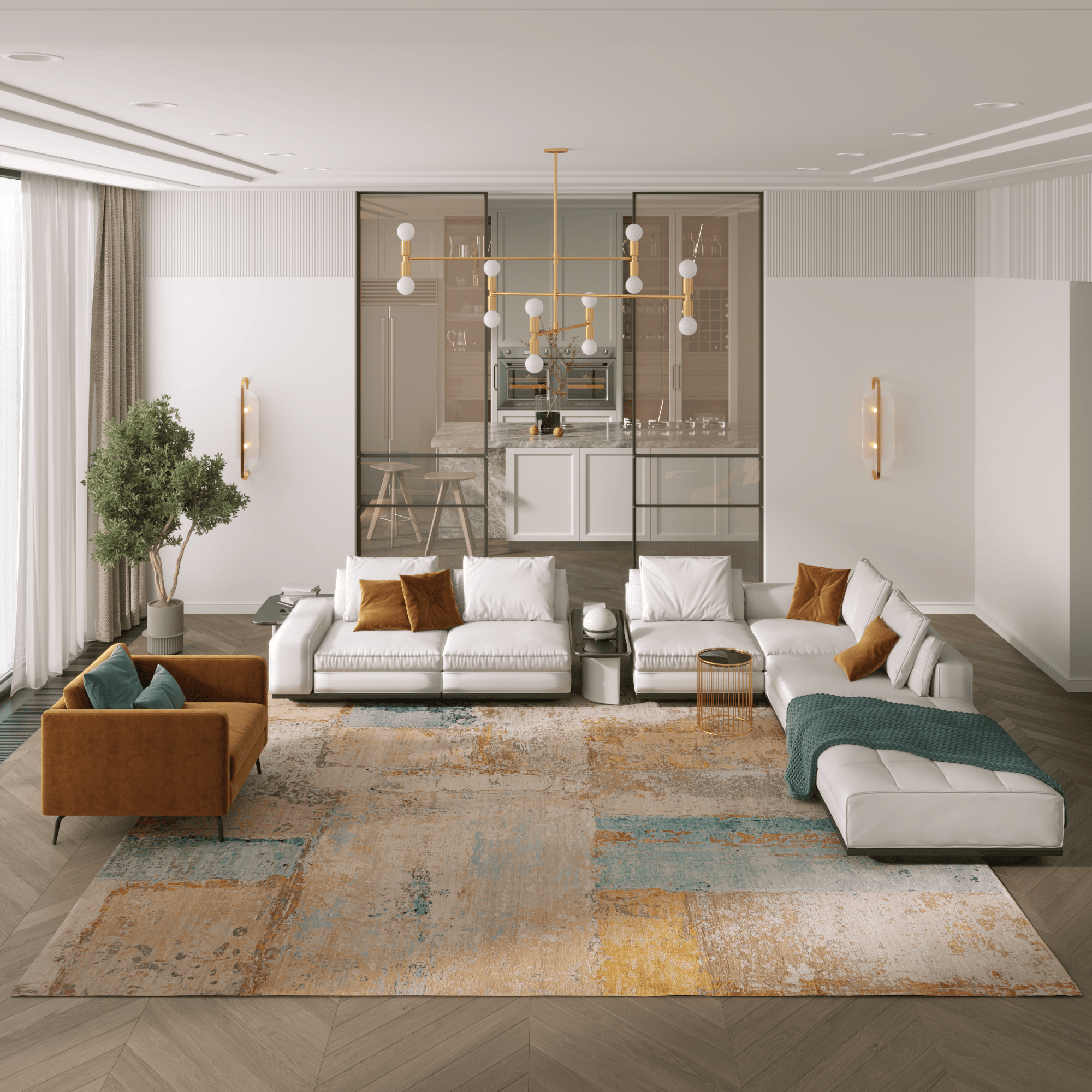 Woonkamer — Knokke, België