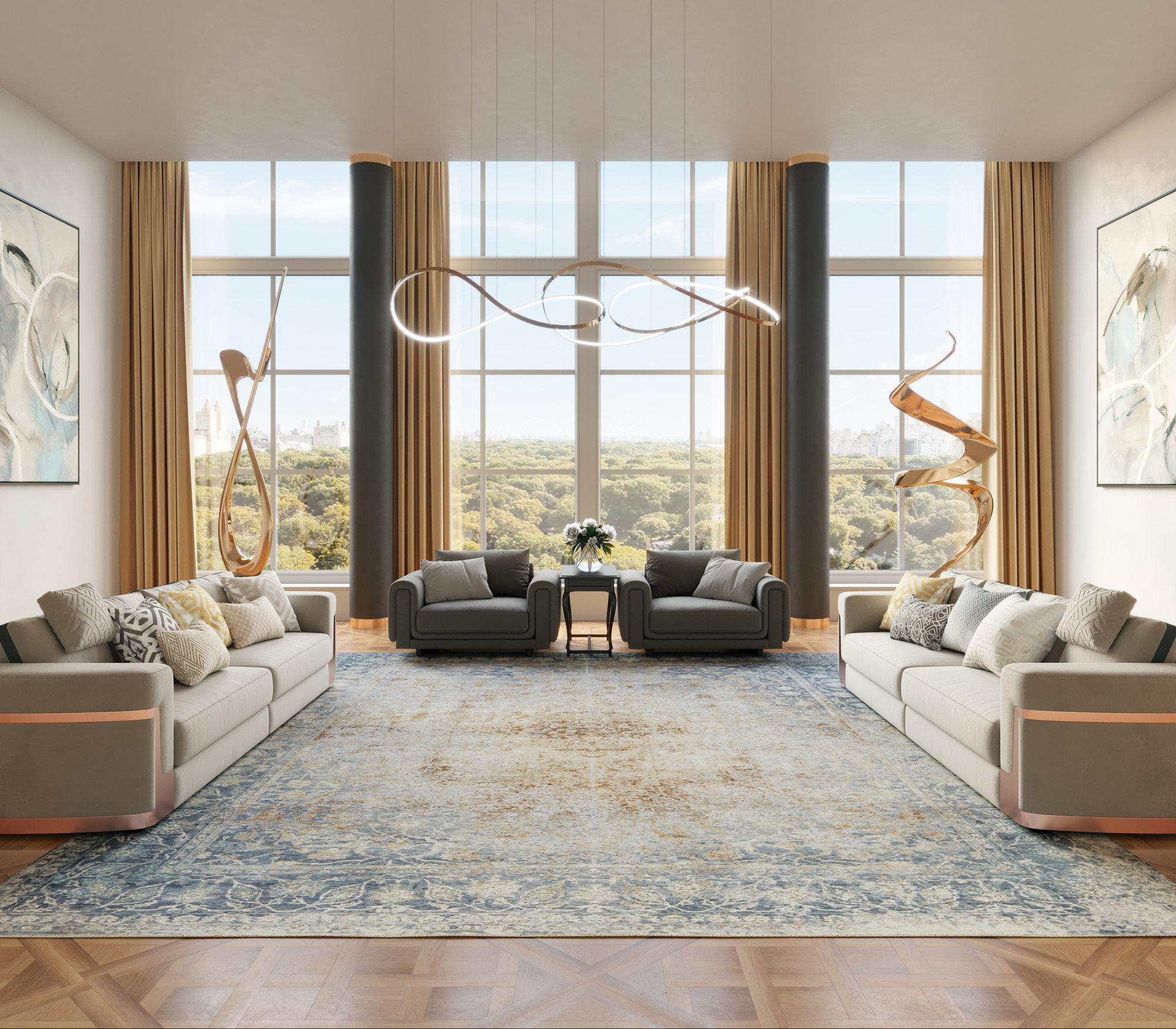 Living room, New York