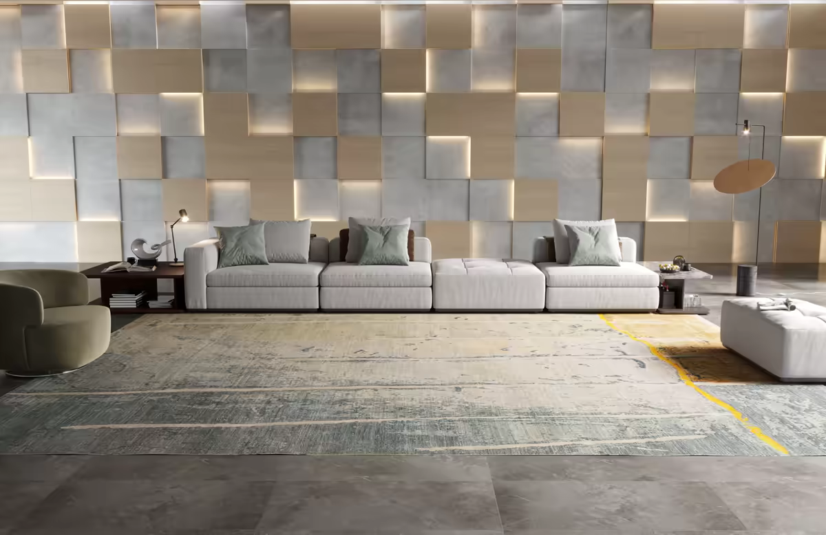 Penthouse living area, Milan